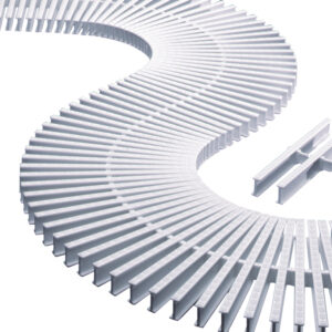 Решетка перелива 195*22мм. (45 шт в 1п.м.) Astralpool /11107