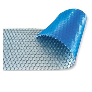 Солярное покрытие AquaViva Platinum Bubbles 6m*30m, серебро/голубой, 500 мкм