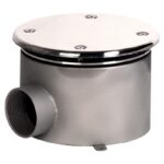 Слив донный Hugo Lahme (бронза/нерж.ст), бетон, 2" 2005020