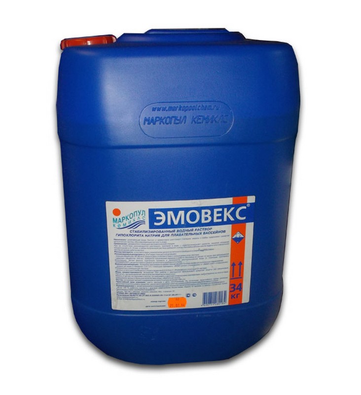 ЭМОВЕКС,  30 л (34 кг), жидкий хлорин, канистра